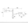 Fabricant en gros de hauteur réglable pliant le support de table de bureau flexible du bureau